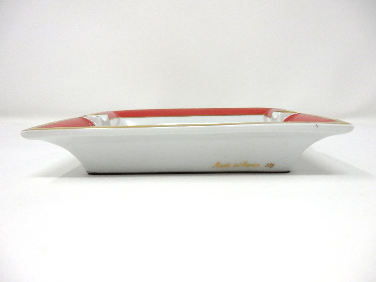 HERMES Ashtray Porcelain Exotic Bird Motif Interior Tableware Plate Gift Boxed