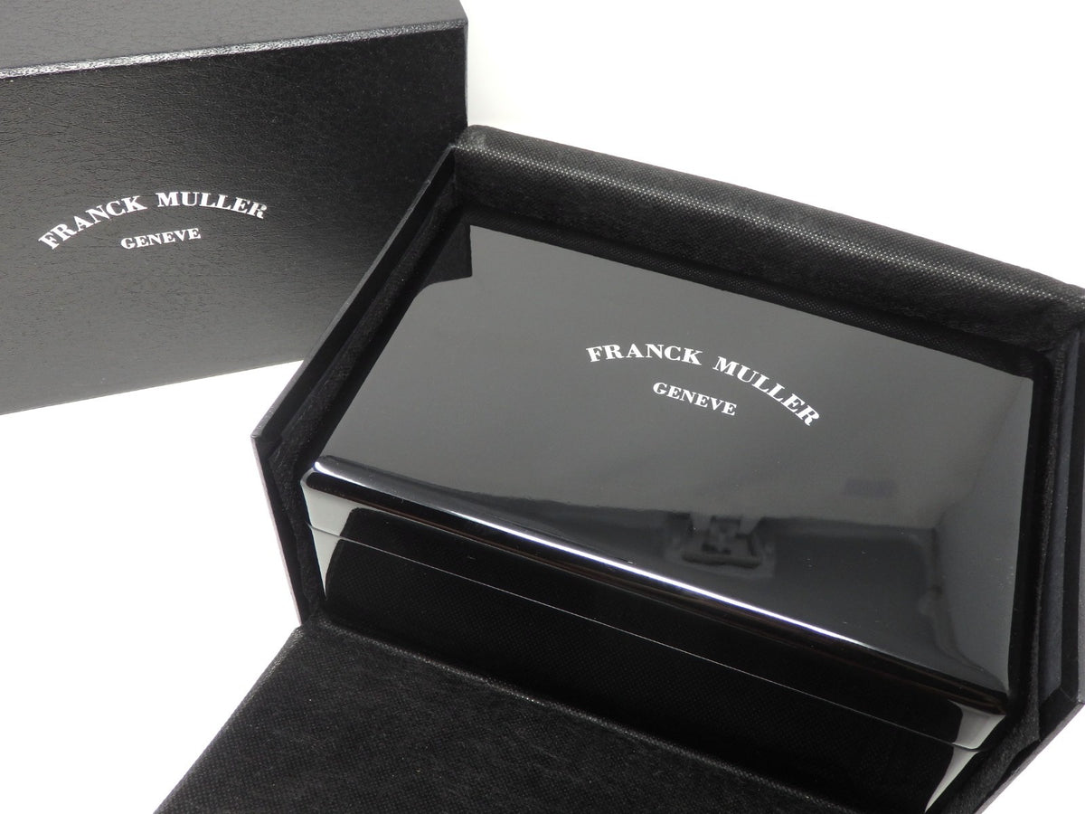 Franck Muller Watch Storage Box Empty Grand Prix Conquistador Black Enameled