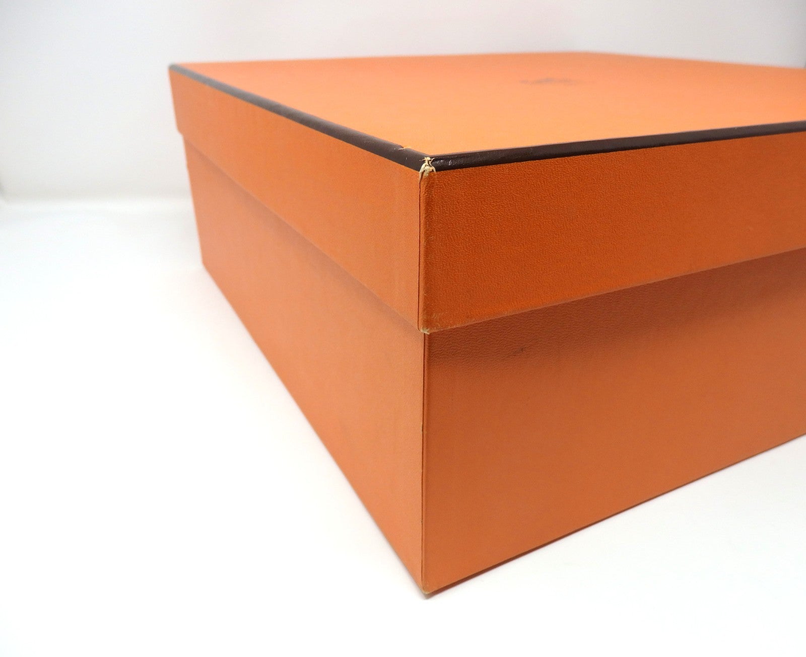 HERMES Orange Empty Storage Gift Box Birkin Kelly W/ Storage bag 34.5×34.5×14