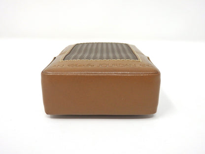 Set of 2 Vintage CHARLES JOURDAN Actif Paris Leather Cigarette & Coin Case MINT